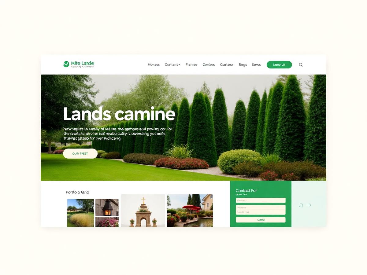 Example Landscaping website built on the Horizon framework